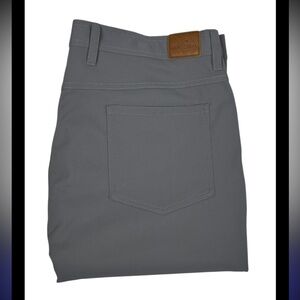 GenTeal Performance Pants Mens 36x34 Gray Five Pocket Golf Tech Casual